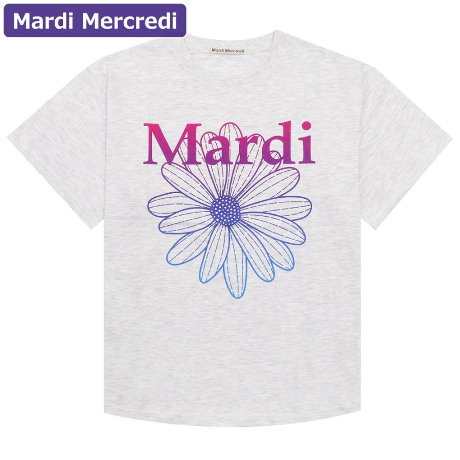 マルディメクルディ MARDI MERCREDI アパレル Tシャツ 半袖 TSHIRT FLOWERMARDI GRADATION 韓国 ファッション