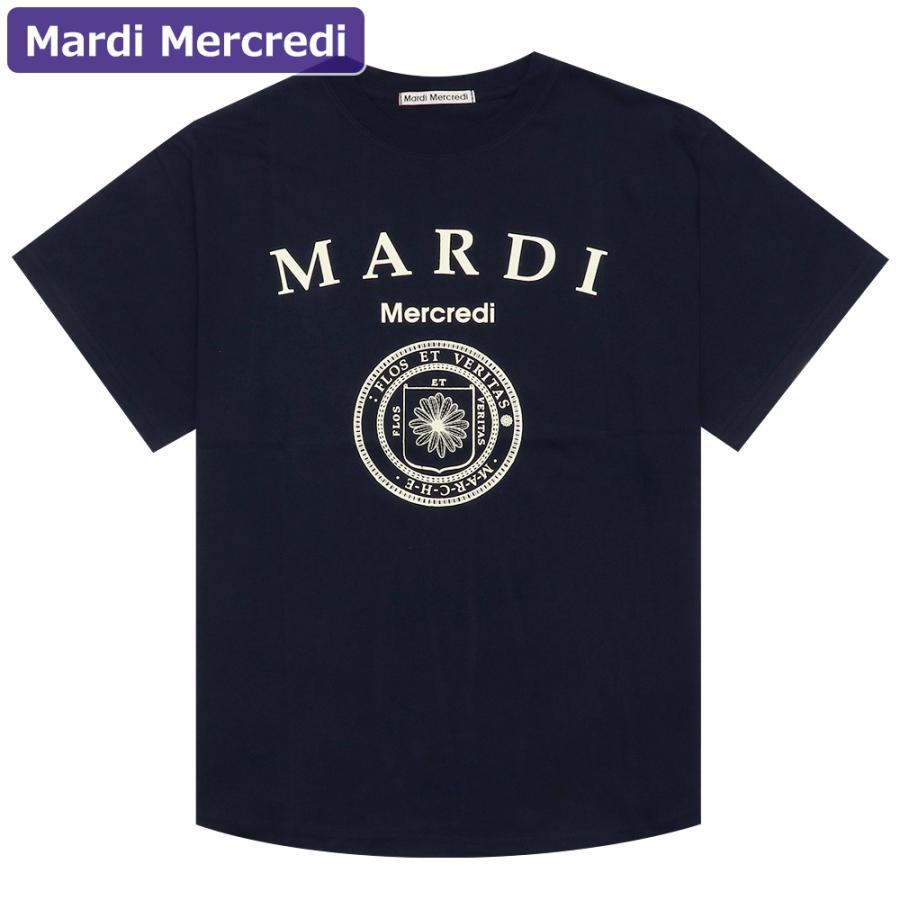 Mardi Mercredi マルディメクルディ Tシャツ TSHIRT UNIV NAVY Mardi Mercredi マルディメクルディ Tシャツ TSHIRT UNIV NAVY