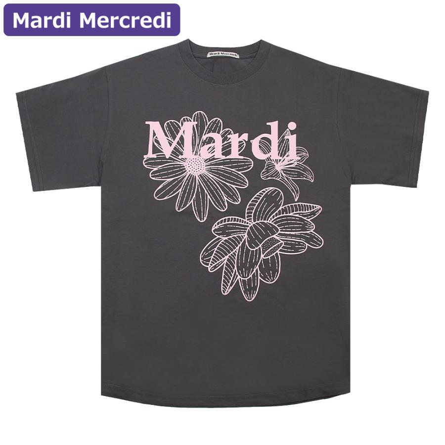 ゆうです☆Mardi Mercredi チャコール Tシャツ Mardi Mercredi（マルディメクルディ） Mardi Mercredi Tシャツ TSHIRT