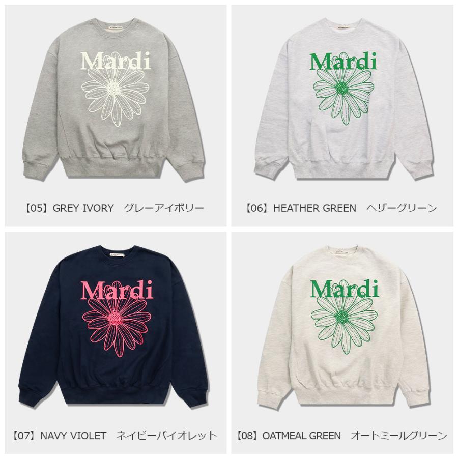 マルディメクルディ Mardi Mercredi スウェット SWEATSHIRT FLOWERMARDI 長袖 レディース 韓国 ファッション アパレル｜hommage｜23