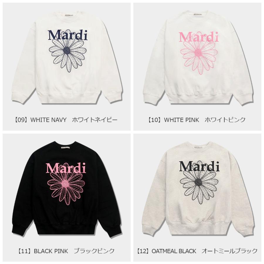 マルディメクルディ Mardi Mercredi スウェット SWEATSHIRT FLOWERMARDI 長袖 レディース 韓国 ファッション アパレル｜hommage｜24