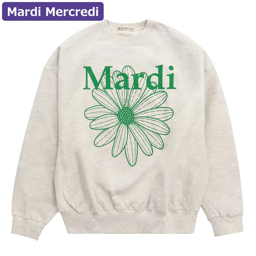 お値下げ　正規品本物未使用Mardi Mercredi トレーナー　オートミール Mardi Mercredi（マルディメクルディ） スウェット SWEATSHIRT