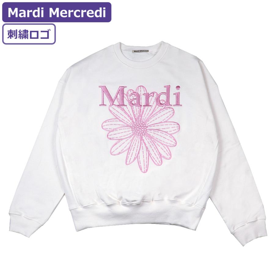 Mardi Mercredi シグネチャーロゴ　刺繍　スウェット Mardi Mercredi マルディメクルディ スウェット SWEATSHIRT