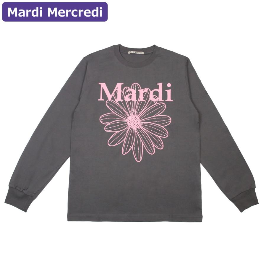 Mardi Mercredi マルディ　ピンク　グレー マルディメクルディ Mardi Mercredi スウェット グレー×ピンクの通販