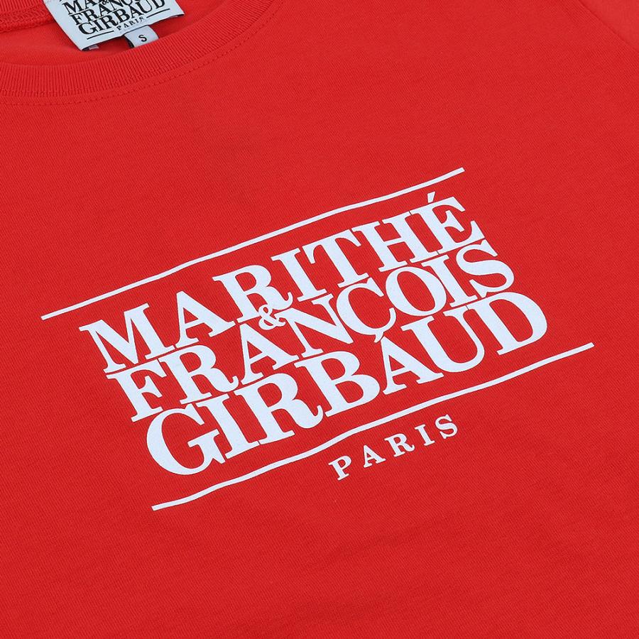 マリテフランソワジルボー MARITHE + FRANCOIS GIRBAUD Tシャツ W CLASSIC LOGO CROP TEE RED 半袖 レディース 韓国 ファッション アパレル クロップド丈｜hommage｜06