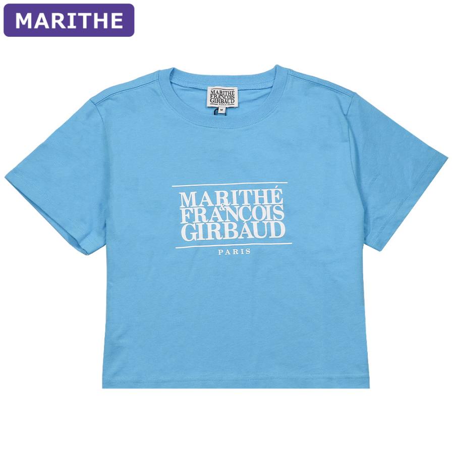 マリテフランソワジルボー　W CLASSIC LOGO CROP TEE MARITHE + FRANCOIS GIRBAUD マリテフランソワジルボー Tシャツ
