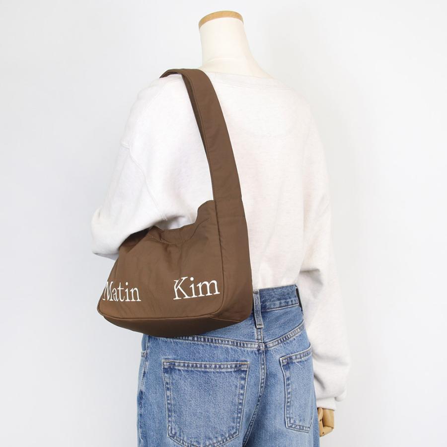 【新品未使用】Matin Kim スクエアショルダーバッグ ダークブラウン ☆MATIN KIM☆BIKER DETAIL SQUARE SHOULDER BAG バッグ 韓国発