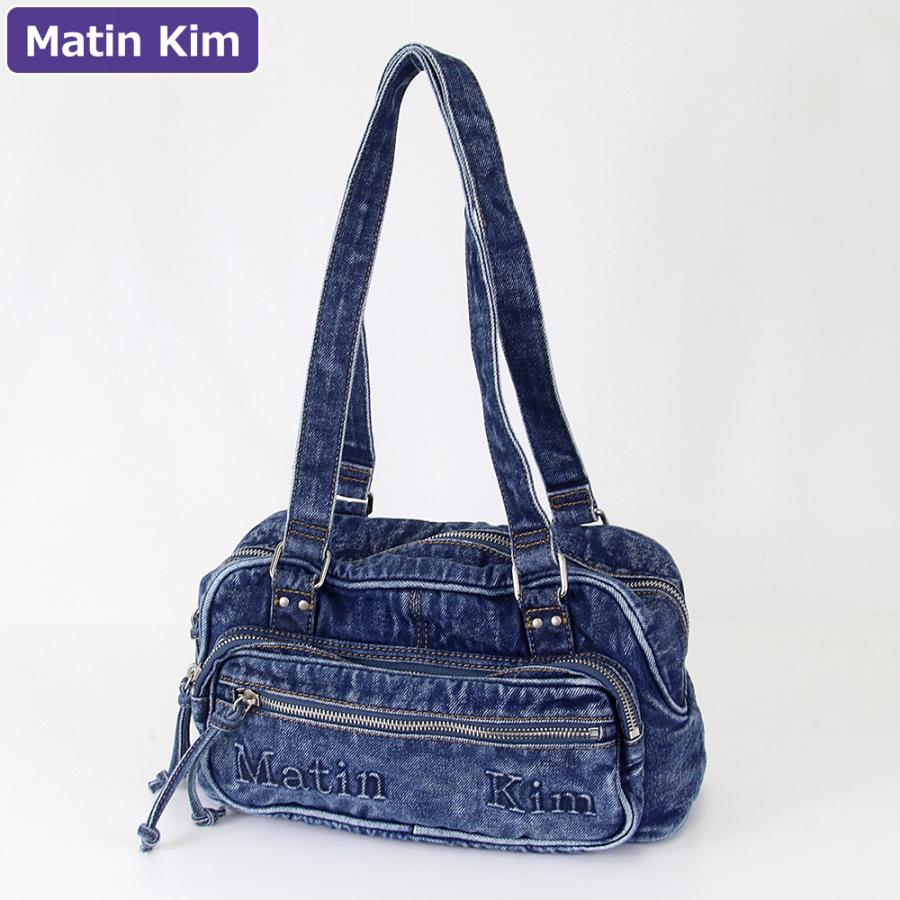 【最終値下】matinkim デニム　ショルダーバッグ マーティンキム Matin Kim バッグ ショルダーバッグ MK2634BG028M BLUE