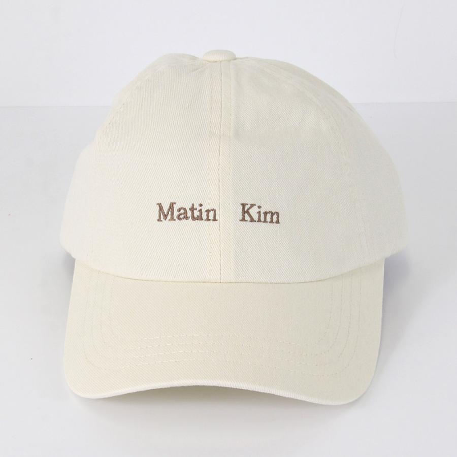 マーティンキム Matin Kim 帽子 キャップ MK2600HT043V CREAM ボール