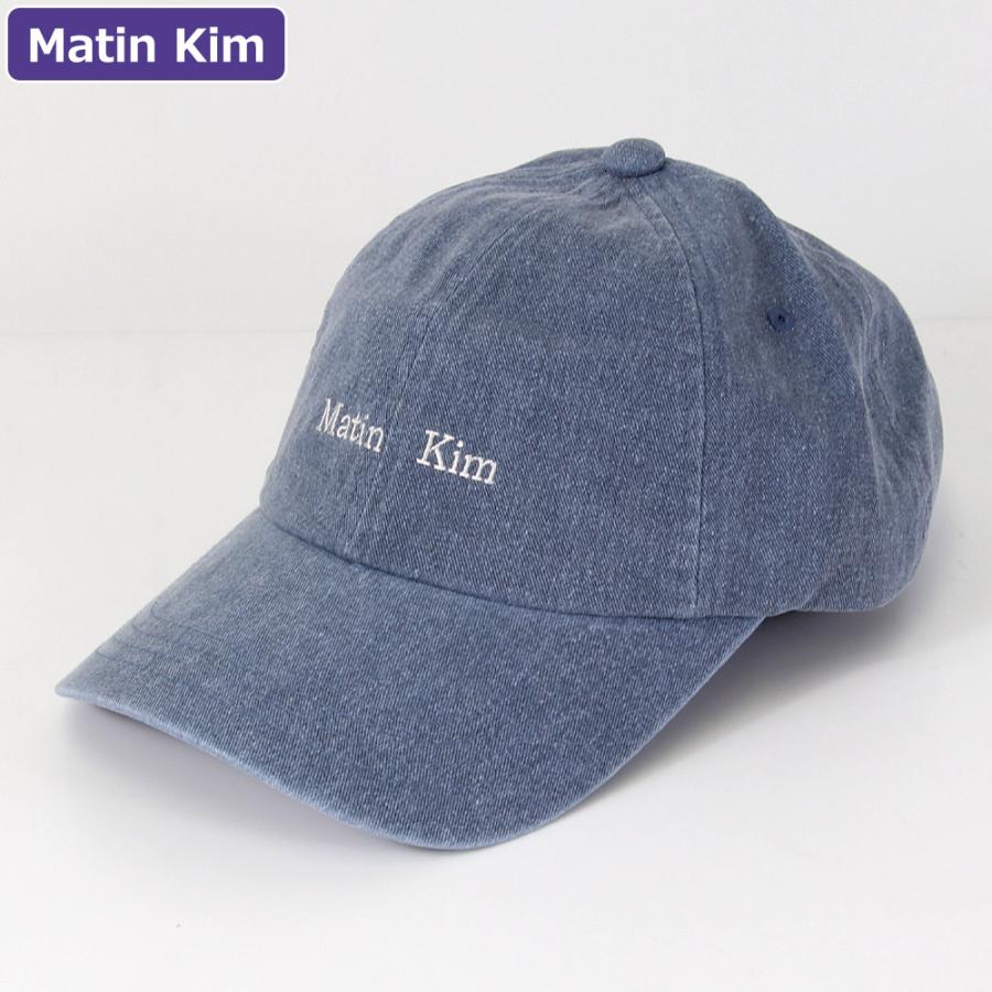 マーティンキム Matin Kim 帽子 キャップ MK2600HT043V SMOKEBLUE