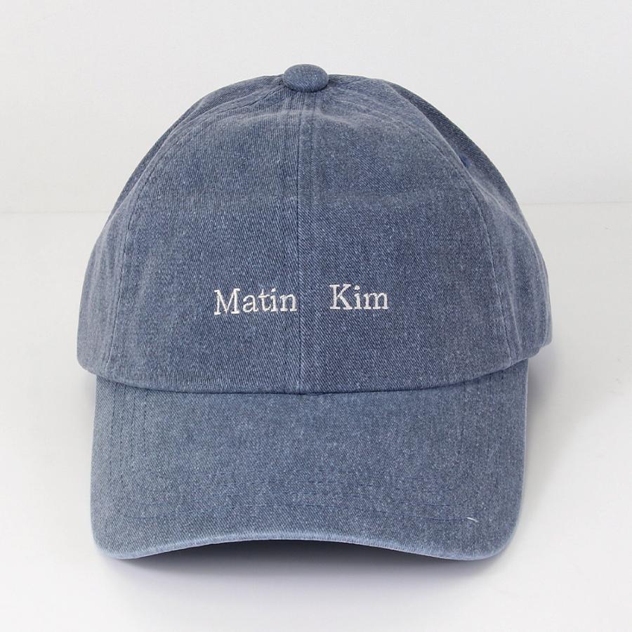 マーティンキム Matin Kim 帽子 キャップ MK2600HT043V SMOKEBLUE