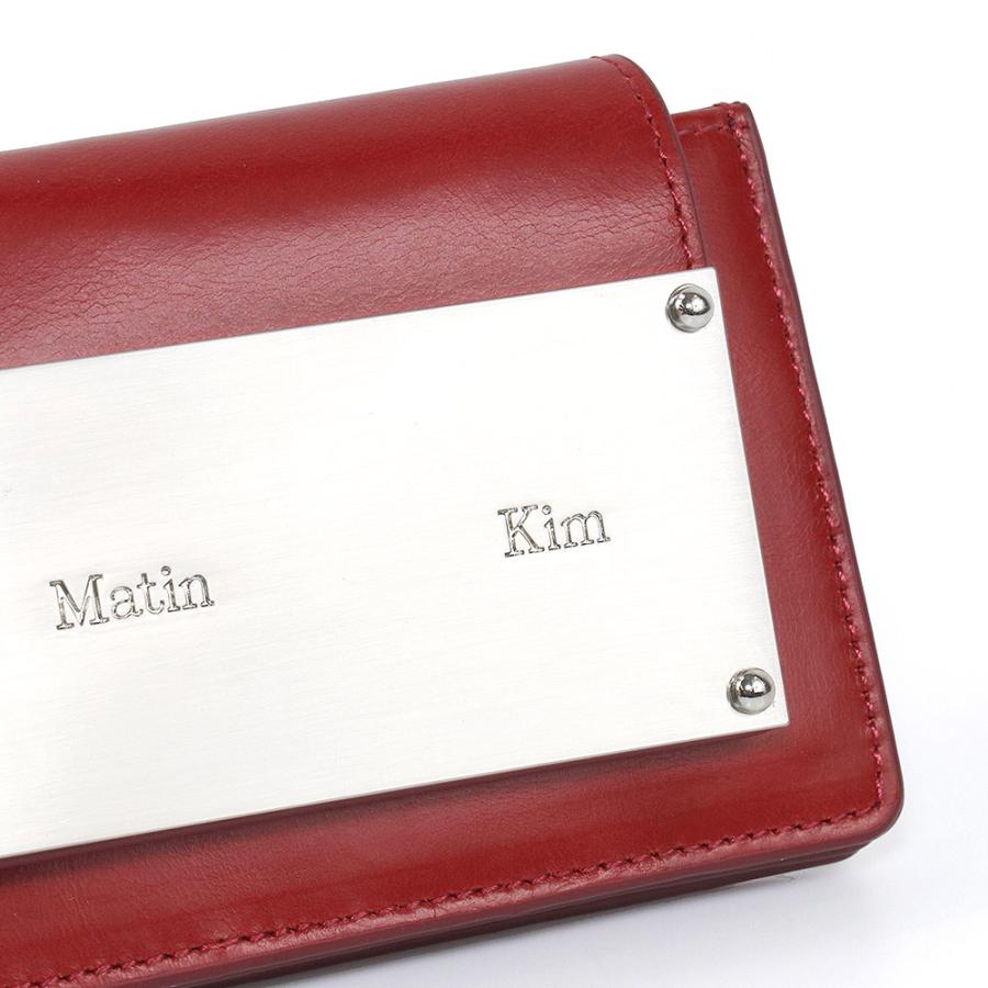 マーティンキム Matin Kim カードケース MK2400WL003M RED コイン