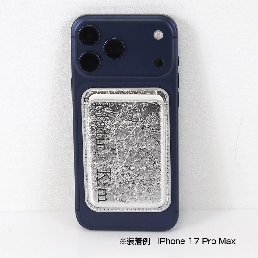 iPhoneアクセサリー MATIN KIM SIGNATURE CASE IN SILVER マーティンキム Matin Kim カードケース MK2600AC005V SILVER MagSafe