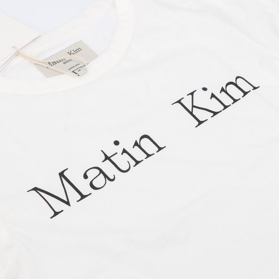 マーティンキム Matin Kim Tシャツ LOGO CROP TOP WHITE 半袖 マーティンキム Matin Kim Tシャツ LOGO CROP TOP WHITE 半袖