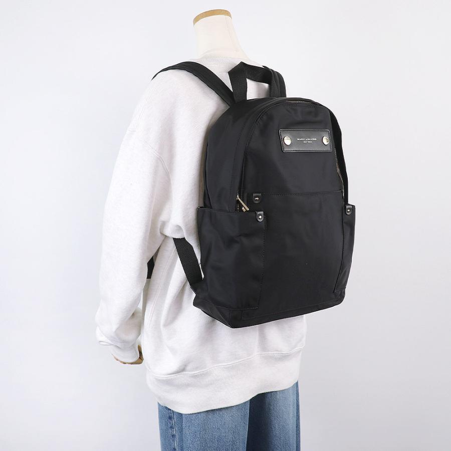 マークジェイコブス　バックパック　黒　リュック　A4収納　キャンバス　T1 MARC JACOBS マークジェイコブス バッグ リュックサック
