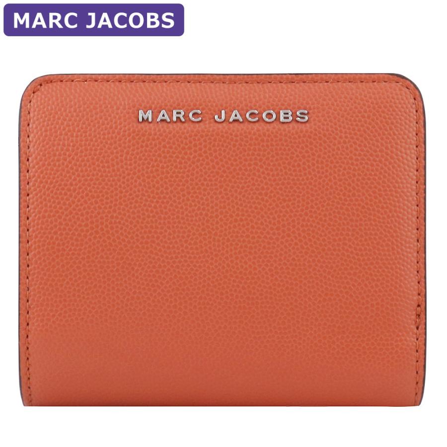 MARC JACOBS 二つ折り財布 オレンジ マークジェイコブス アウトレット 二つ折り財布 ミニ財布