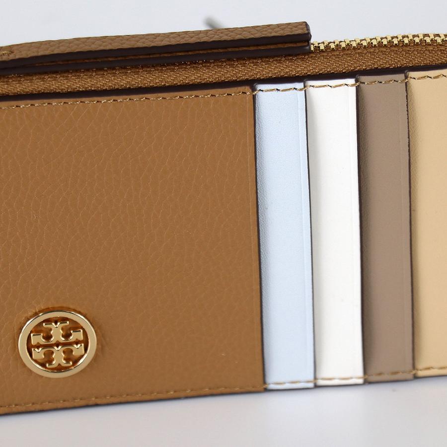【トリーバーチTORYBURCHカードケースレザーダークブラウン TORY BURCH（トリーバーチ） カードケース レザー エマーソン カラー