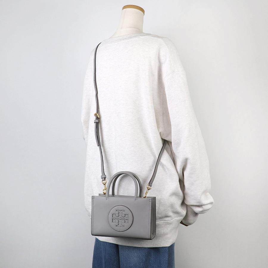 美品★ トリーバーチ　2way   ミニバック　シボ革　ショルダー　グレー TORY BURCH（トリーバーチ） バッグ レディース ショルダーバッグ 2way