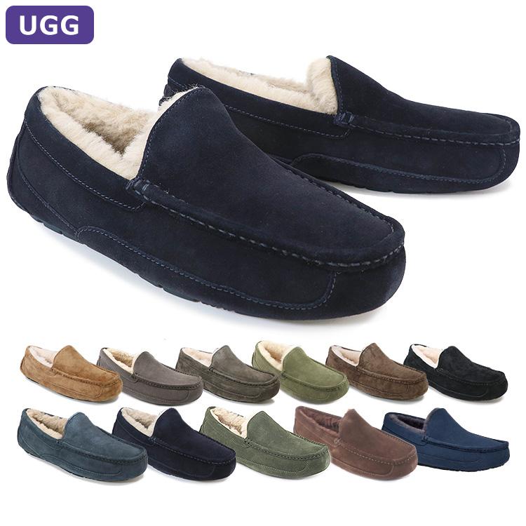 UGG アグ ASCOT アスコット ブラックスエード モカシン メンズ メンズ