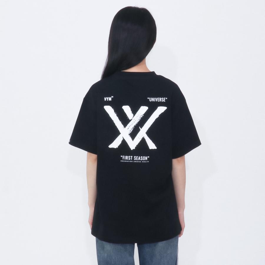 ヴィム VYM Tシャツ BRUSH STROKE LOGO PRINT TSHIRT BLACK 半袖 レディース メンズ 男女兼用 韓国 ファッション｜hommage｜13