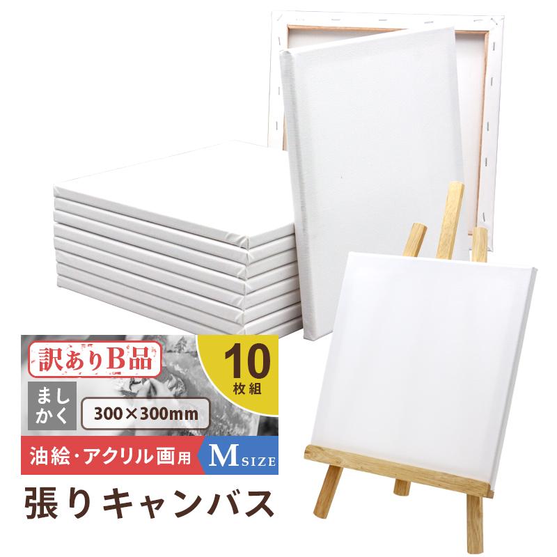 誰かの世界　アクリルonキャンバス 30cm アウトレット 訳アリ B品]キャンバスボード 10枚セット 30cm×30cm 中目