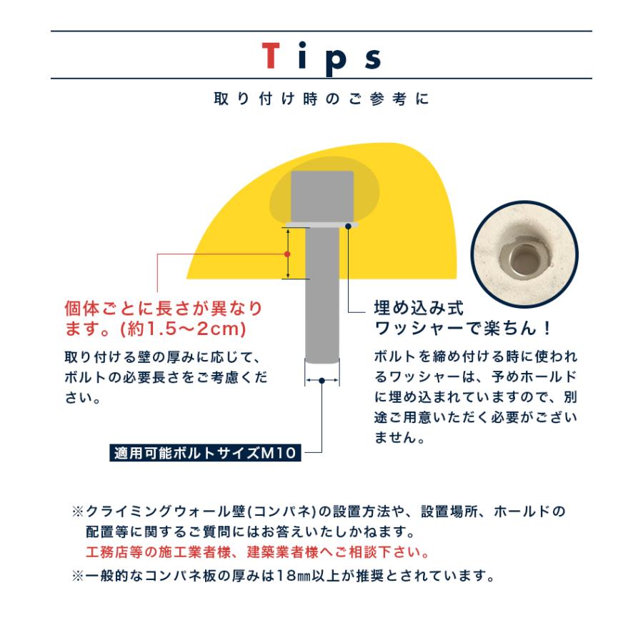 HOLDREAM クライミング ホールド 「30個」 岩 オフホワイト プロ仕様