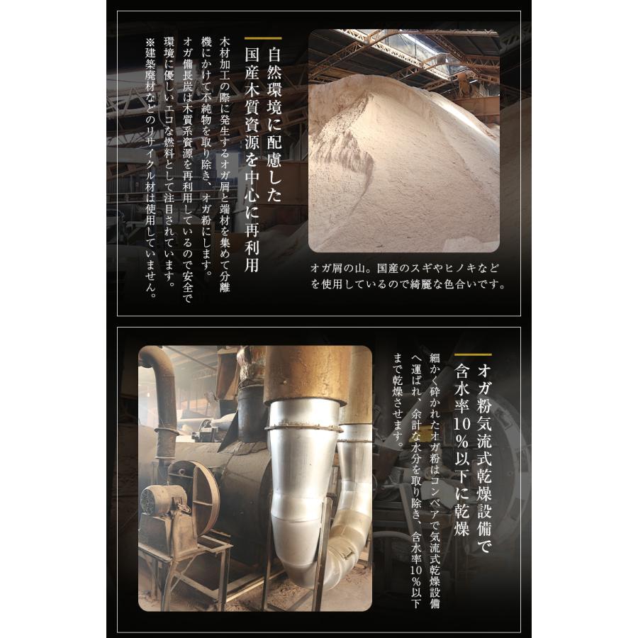 炭職人 オガ炭 国産 20kg (10kg×2箱) オガ備長炭 長時間燃焼 高火力