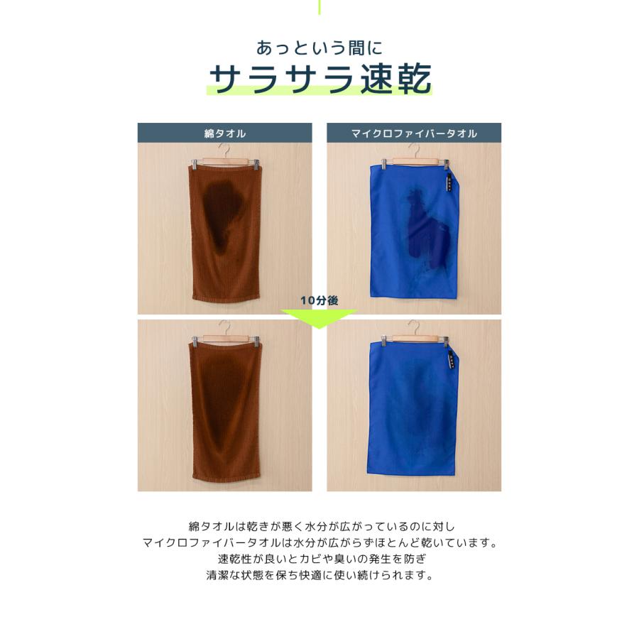 マイクロファイバー速乾タオル 小1枚 旅行やスポーツにも最適！軽量かつコンパクト。スイミング、ジム、ヨガなど多用途に。吸汗速乾性。水泳や洗車で活躍[meru] | ブランド登録なし | 06