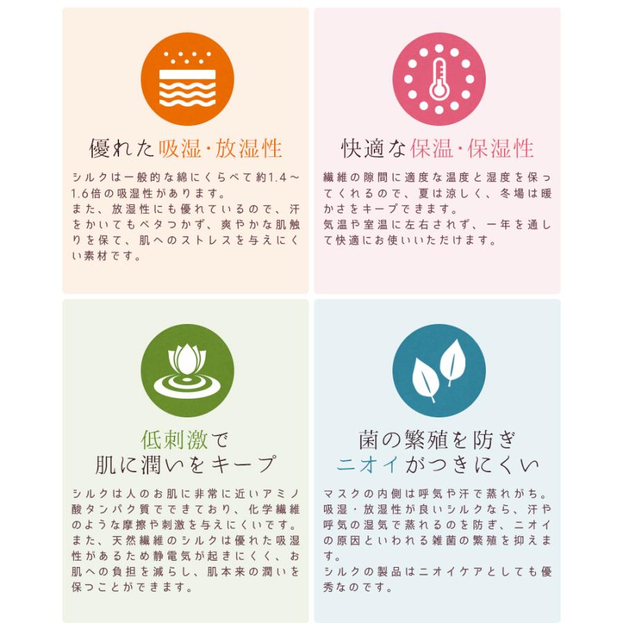 シルクマスク 絹100％ 洗える 絹マスク 保湿  UVカット 敏感肌対応 肌荒れ予防 就寝用 外出用 立体構造 男女 サテン生地 乾燥対策 ギフトにも「meru」 | SILKMONDO | 09