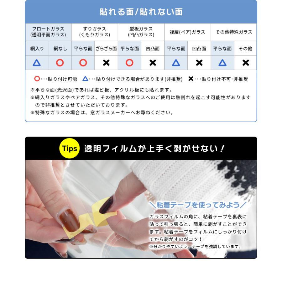 remecle（リメクル） 窓ガラスフィルム uvカット 紫外線100％カット