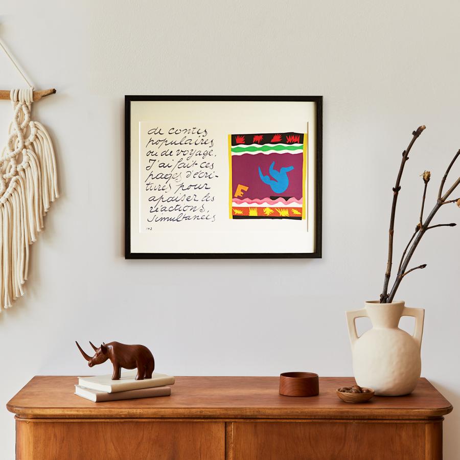 アンリ・マティス 版画集『ジャズ』「トボガン橇」アートポスター