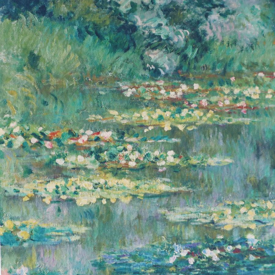 額装済/Water Lilies/クロード モネ/ポスター/インテリア/アート Amazon.com: Claude Monet Water Lilies Nympheas 1906 Oil On French