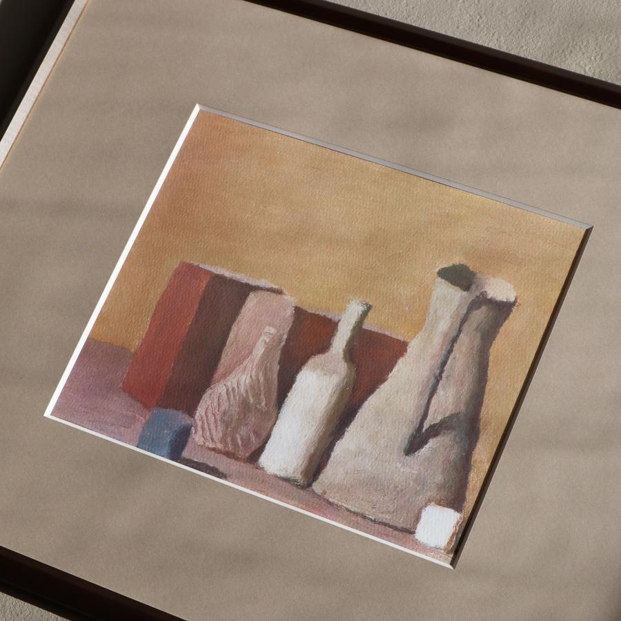 ジョルジョ・モランディ 「静物 1958」アートポスター（フレーム付き