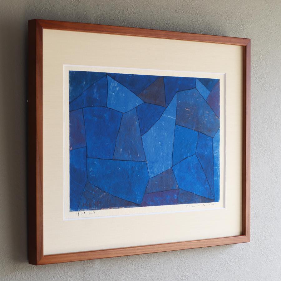 パウル・クレー「夜の岩」アートポスター（フレーム付き） / Paul Klee “Rocks at Night” 絵画・名画[額入り ...