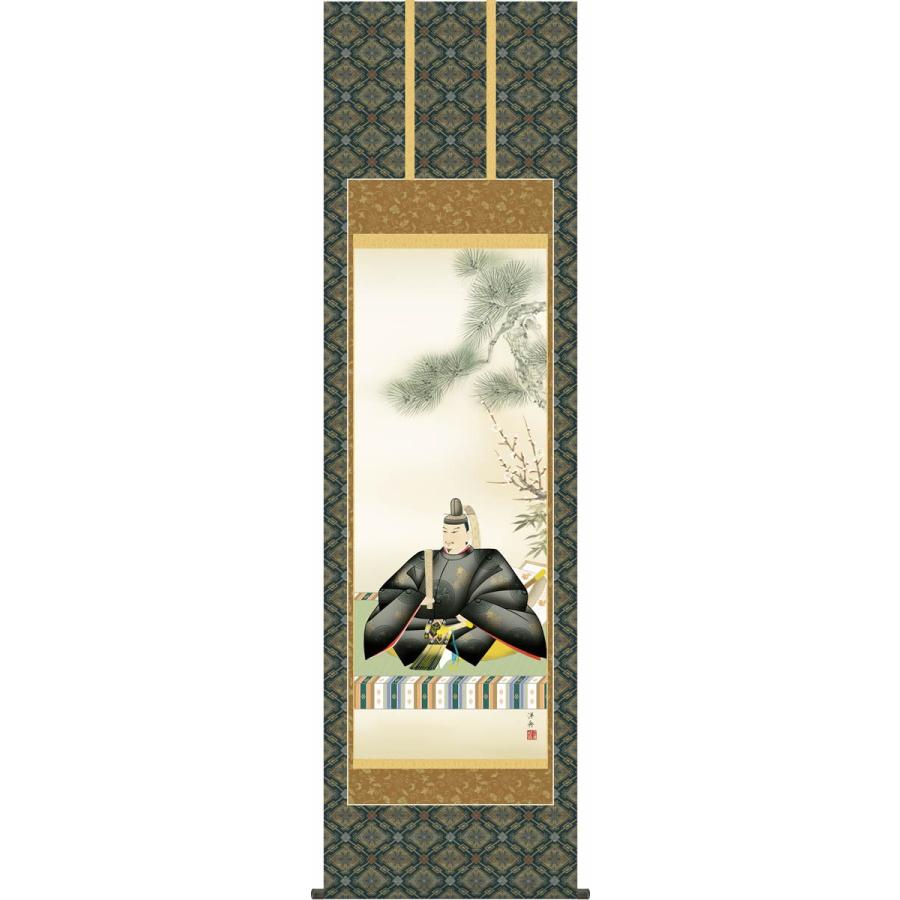 掛軸 掛け軸 絵画 すずめ 長谷川石根 長谷川石根 川蝉 | 掛軸(掛け軸