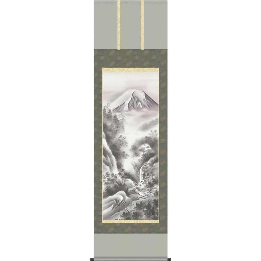 新品 掛軸 掛け軸 富士閑寂 井原蒼竹 山水掛軸送料無料 尺五 桐箱 本表装 床の間 和室 飾る 年中掛け おしゃれ モダン 日本製 Kuljic Com
