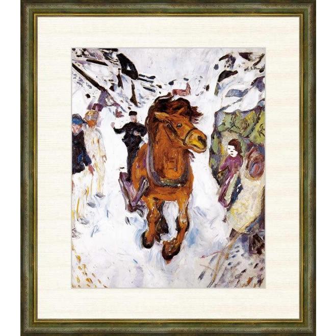 F8 世界の名画 大 額 疾駆する馬 ムンク 有名美術館 レプリカ モダン インテリア 壁掛け 階段飾り 送料無料 G4 Bm2138 掛け軸のほなこてyahoo 店 通販 Yahoo ショッピング