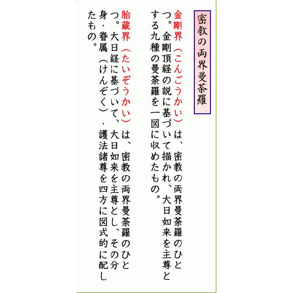 掛軸 掛け軸-両界曼荼羅 送料無料掛け軸(尺五・二幅対掛軸・双幅掛け軸