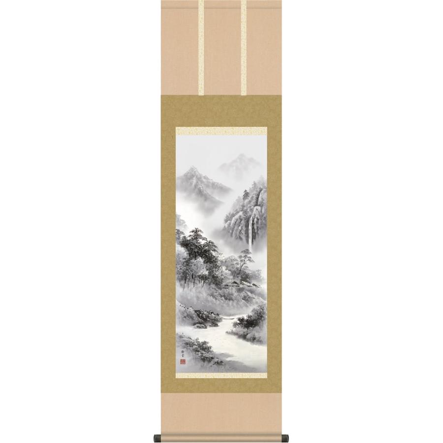 掛け軸 掛軸-柴山憧憬/佐藤 静雲[尺三 化粧箱 和室 床の間 山水画 かけじく モダン インテリア 壁掛け 安い 贈物 ギフト 日常 年中  飾る]幅44.5×高さ164cm :MB2-043:掛け軸のほなこてYahoo!店 - 通販 - Yahoo!ショッピング