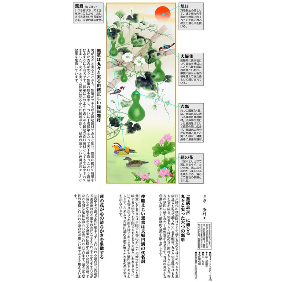 掛軸 掛け軸 六瓢息災鴛鴦図 井原蒼竹 送料無料掛け軸 尺三 小さい掛軸 マンション 床の間 和室 飾り 日常掛け お洒落 モダン 縁起 表装 Md5 028 掛け軸のほなこてyahoo 店 通販 Yahoo ショッピング