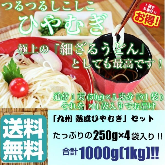 買収 ひやむぎ 冷麦 1キロ お取り寄せ 人気 つるつるシコシコ食感 九州