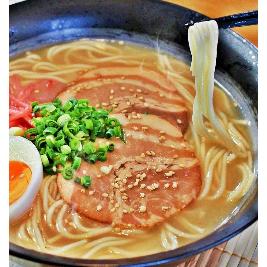 ポイント消化　ごま塩とんこつラーメン　会員価格550円　2人前セット　純正ごま油付　Wスープ　ご当地ラーメン　昭和レトロ風豚骨　お試しグルメギフト｜honba-kyusyu｜06