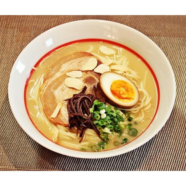 熊本ラーメン　お取り寄せ　九州とんこつスープ　ガーリック風味　ご当地ラーメン　2人前＋替玉麺2食付き　メール便商品　お試しグルメギフト｜honba-kyusyu｜05