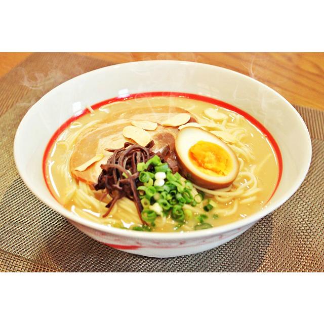 熊本ラーメン　お取り寄せ　九州とんこつスープ　ガーリック風味　ご当地ラーメン　2人前＋替玉麺2食付き　メール便商品　お試しグルメギフト｜honba-kyusyu｜10