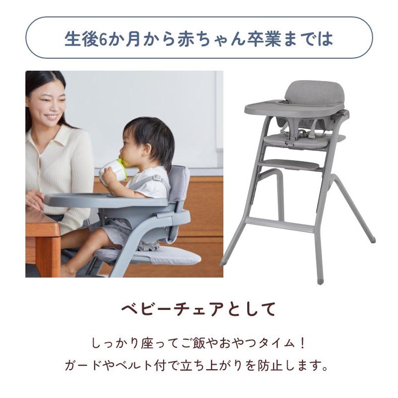 ベビーチェア カトージ キッズチェア ハイチェア グラスホッパー キッズ 子供用椅子 赤ちゃん 6ヶ月 クッション ガード セット 大人も使える KATOJI｜honda-2｜08