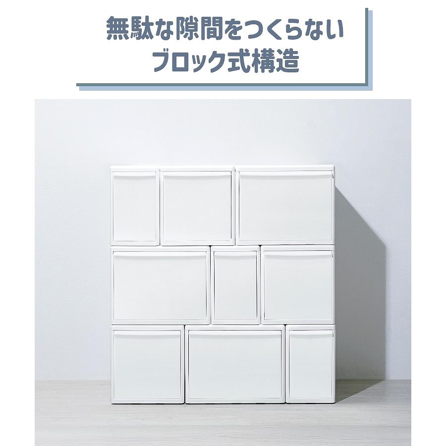 Like-it（ライクイット） 収納ケース 引き出し 3段 3個セット 中が透け