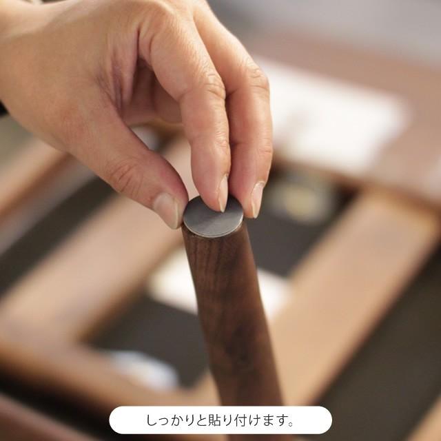 4脚分 16個入 家具 椅子用 スイスイスベール 貼り付けタイプ 丸形 S-19