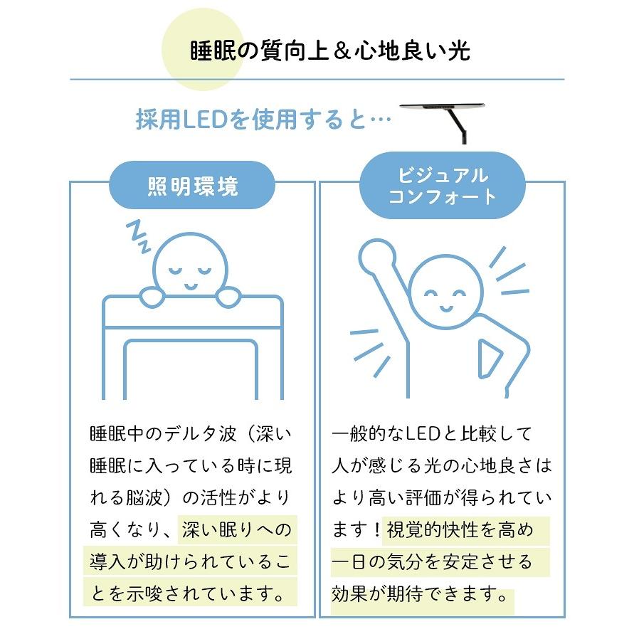 デスクライト 学習デスク 学習机 LED T型 幅52cm 目にやさしい 調光 調色 電気スタンド スタンドライト クランプ式 アームライト 組立品 コイズミ｜honda-2｜09