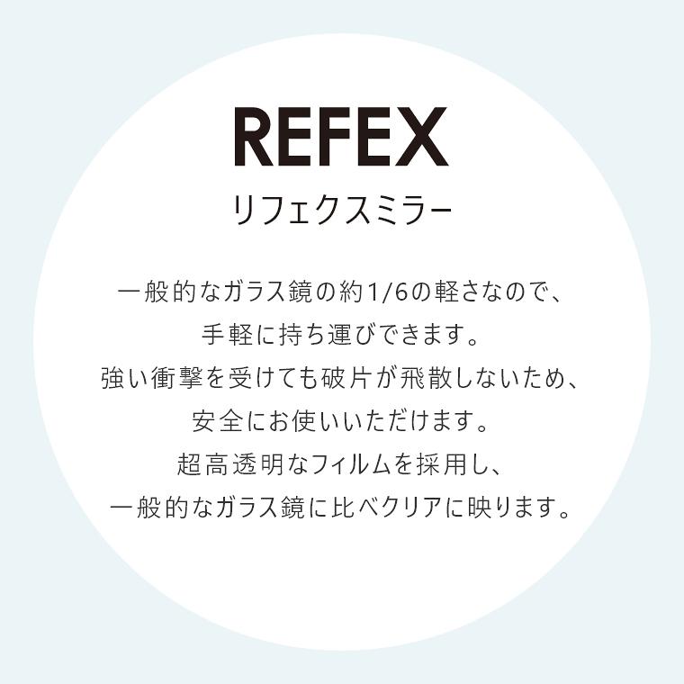 割れない鏡 鏡 高精細 全身鏡 フィルムミラー リフェクス エア ミドル 40×100cm 壁掛け ミラー 鏡 リフェクス REFEX RMA-2｜honda-2｜04