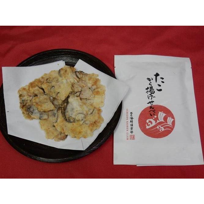 越前海鮮倶楽部 福井県坂井市 たこから揚げせんべい 50ｇ Kaisen 2 本田酒店 通販 Yahoo ショッピング
